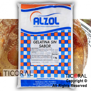 GELATINA SIN SABOR ALZOL X 1KG x 1